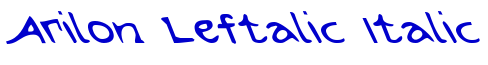 Arilon Leftalic Italic шрифт